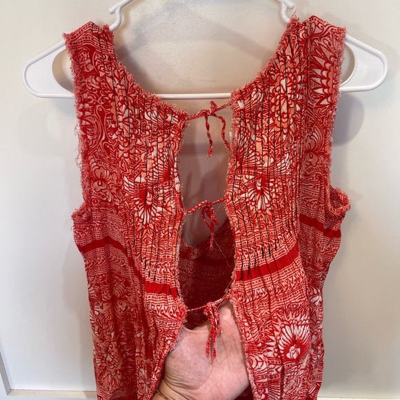 Free People Tie-Back Top Size Medium - Picture 3 of 5